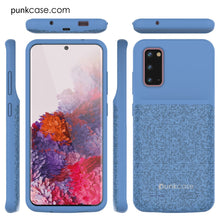 Charger l'image dans la galerie, PunkJuice S20 Battery Case Patterned Blue - Fast Charging Power Juice Bank with 4800mAh (Color in image: Patterned Blue)