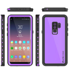 Load image into Gallery viewer, Galaxy S9 Plus Waterproof Case PunkCase StudStar Purple Thin 6.6ft Underwater IP68 Shock/Snow Proof (Color in image: white)
