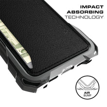 Charger l'image dans la galerie, iPhone 8+Plus Wallet Case, Ghostek Exec Gold Series | Slim Armor Hybrid Impact Bumper | TPU PU Leather Credit Card Slot Holder Sleeve Cover