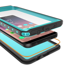 Load image into Gallery viewer, Galaxy S9 Plus Waterproof Case PunkCase StudStar Teal Thin 6.6ft Underwater IP68 Shock/Snow Proof (Color in image: black)