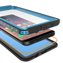 Load image into Gallery viewer, Galaxy S9 Plus Waterproof Case PunkCase StudStar Light Blue Thin 6.6ft Underwater IP68 ShockProof (Color in image: teal)