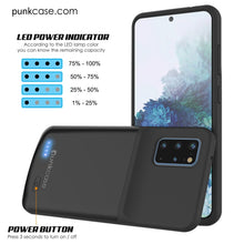 Charger l'image dans la galerie, PunkJuice S20+ Plus Battery Case All Black - Fast Charging Power Juice Bank with 6000mAh (Color in image: Gold)