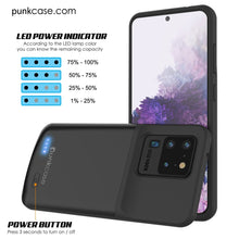 Charger l'image dans la galerie, PunkJuice S20 Ultra Battery Case All Black - Fast Charging Power Juice Bank with 6000mAh (Color in image: Gold)