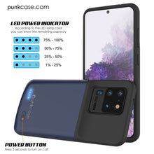 Charger l'image dans la galerie, PunkJuice S20 Ultra Battery Case All Blue - Fast Charging Power Juice Bank with 6000mAh (Color in image: Gold)