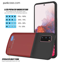Charger l'image dans la galerie, PunkJuice S20 Battery Case Red - Fast Charging Power Juice Bank with 4800mAh (Color in image: Gold)