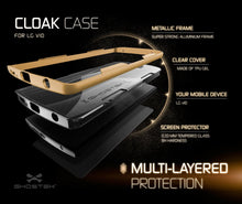 Charger l'image dans la galerie, LG V10 Case, Ghostek® Cloak Gold Slim Hybrid Impact Armor Cover | Lifetime Warranty Exchange (Color in image: black)