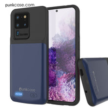 Charger l'image dans la galerie, PunkJuice S20 Ultra Battery Case All Blue - Fast Charging Power Juice Bank with 6000mAh (Color in image: Rose-Gold)