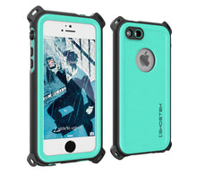 Charger l'image dans la galerie, iPhone SE/5S/5 Waterproof Case, Ghostek® Nautical  Teal Series| Underwater | Aluminum Frame | Ultra Fit (Color in image: Teal)