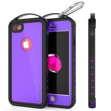 Charger l'image dans la galerie, iPhone 7 Waterproof Case, Punkcase ALPINE Series, Purple | Heavy Duty Armor Cover (Color in image: purple)