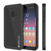 Load image into Gallery viewer, Galaxy S9 Plus Waterproof Case PunkCase StudStar Black Thin 6.6ft Underwater IP68 Shock/Snow Proof (Color in image: black)