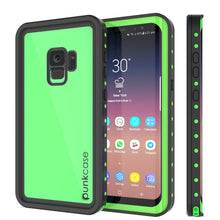 Charger l'image dans la galerie, Galaxy S9 Waterproof Case PunkCase StudStar Light Green Thin 6.6ft Underwater IP68 ShockProof (Color in image: light green)