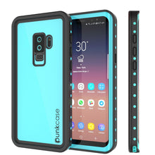 Load image into Gallery viewer, Galaxy S9 Plus Waterproof Case PunkCase StudStar Teal Thin 6.6ft Underwater IP68 Shock/Snow Proof (Color in image: teal)