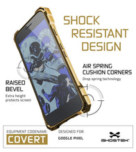 Charger l'image dans la galerie, Google Pixel XL Case, Ghostek® Covert Gold, Premium Impact Protective Armor | Lifetime Warranty Exchange (Color in image: clear)
