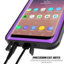 Load image into Gallery viewer, Galaxy S9 Plus Waterproof Case PunkCase StudStar Purple Thin 6.6ft Underwater IP68 Shock/Snow Proof (Color in image: light blue)