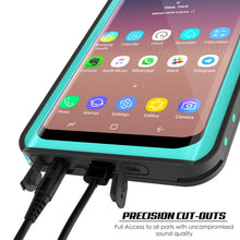 Load image into Gallery viewer, Galaxy S9 Plus Waterproof Case PunkCase StudStar Teal Thin 6.6ft Underwater IP68 Shock/Snow Proof (Color in image: light blue)