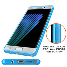 Load image into Gallery viewer, Note 7 Case Punkcase® LUCID 2.0 Light Blue Series w/ PUNK SHIELD Screen Protector | Ultra Fit (Color in image: black)