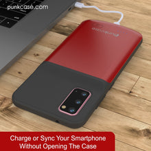 Charger l'image dans la galerie, PunkJuice S20 Battery Case Red - Fast Charging Power Juice Bank with 4800mAh (Color in image: All Black)