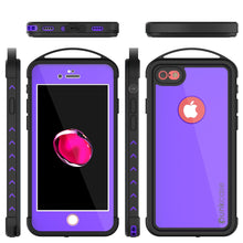 Charger l'image dans la galerie, iPhone 7 Waterproof Case, Punkcase ALPINE Series, Purple | Heavy Duty Armor Cover (Color in image: white)