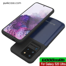 Charger l'image dans la galerie, PunkJuice S20 Ultra Battery Case All Blue - Fast Charging Power Juice Bank with 6000mAh (Color in image: Patterned Black)