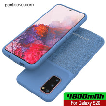 Charger l'image dans la galerie, PunkJuice S20 Battery Case Patterned Blue - Fast Charging Power Juice Bank with 4800mAh (Color in image: All Blue)