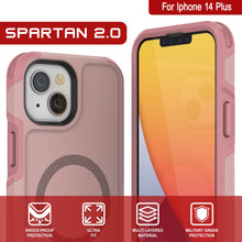 Charger l'image dans la galerie, For Iphone 14 Plus SPARTAN 2.0 ud KY SHOCK-PROOF ULTRA MULTI LAYERED MILITARY GRADE PROTECTION FIT MATERIAL PROTECTION (Color in image: Red)