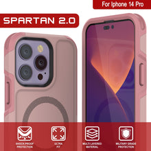 Charger l'image dans la galerie, For Iphone 14 Pro SPARTAN 2.0 YM tj & SHOCK-PROOF ULTRA MULTI LAYERED MILITARY GRADE PROTECTION FIT MATERIAL PROTECTION (Color in image: Red)