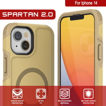 Charger l'image dans la galerie, For Iphone 14 SPARTAN 2.0 Y YM tj & SHOCK-PROOF ULTRA MULTI LAYERED MILITARY GRADE PROTECTION FIT MATERIAL PROTECTION (Color in image: Pink)