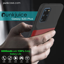 Charger l'image dans la galerie, PunkJuice S20+ Plus Battery Case Red - Fast Charging Power Juice Bank with 6000mAh