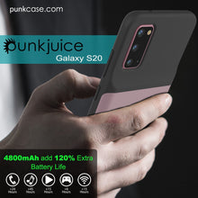 Charger l'image dans la galerie, PunkJuice S20 Battery Case Rose - Fast Charging Power Juice Bank with 4800mAh