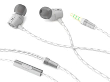 Load image into Gallery viewer, Wired 3.5MM Headphones Earphones, Ghostek® Turbine White Series Wired Earbuds | Built-In Microphone (Color in image: black)