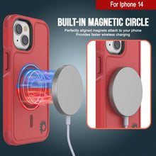 Charger l'image dans la galerie, For Iphone 14 Built-in MAGNETIC CIRCLE Perfectly aligned magnets attach to your phone Provides faster wireless charging (Color in image: Yellow)