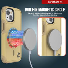 Charger l'image dans la galerie, For Iphone 14 Yip Built-in MAGNETIC CIRCLE Perfectly aligned magnets attach to your phone Provides faster wireless charging (Color in image: Teal)