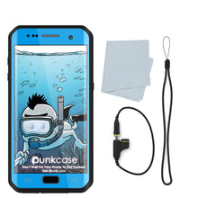 Load image into Gallery viewer, Galaxy S7 EDGE Waterproof Case PunkCase StudStar Light Blue Thin 6.6ft Underwater IP68 ShockProof (Color in image: purple)