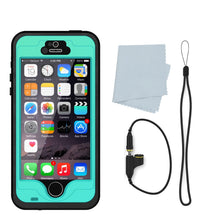Load image into Gallery viewer, iPhone 5S/5 Waterproof Case, PunkCase StudStar Teal Case Water/Shock/Dirt Proof | Lifetime Warranty (Color in image: red)
