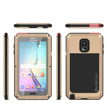 Charger l'image dans la galerie, Note 4 Case, Punkcase® METALLIC Series GOLD w/ TEMPERED GLASS | Aluminum Frame (Color in image: Red)