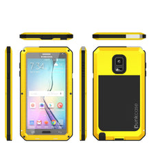Charger l'image dans la galerie, Note 4 Case, Punkcase® METALLIC Series NEON w/ TEMPERED GLASS | Aluminum Frame (Color in image: Gold)
