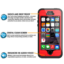 Load image into Gallery viewer, iPhone 5S/5 Waterproof Case, PunkCase StudStar Red Case Water/Shock/Dirt Proof | Lifetime Warranty (Color in image: light blue)