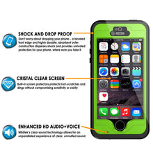 Load image into Gallery viewer, iPhone 5S/5 Waterproof Case, PunkCase StudStar Light Green Case Water/ShockProof | Lifetime Warranty (Color in image: light blue)