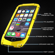 Charger l'image dans la galerie, iPhone 6s/6 Case, Punkcase Metallic PRO Neon Series Cover W/ Attached Screen Protector | Touch-ID (Color in image: Silver)