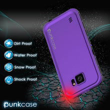 Load image into Gallery viewer, Galaxy S6 Waterproof Case PunkCase StudStar Purple Thin 6.6ft Underwater IP68 Shock/Dirt/Snow Proof (Color in image: teal)