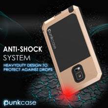 Charger l'image dans la galerie, Note 4 Case, Punkcase® METALLIC Series GOLD w/ TEMPERED GLASS | Aluminum Frame (Color in image: Silver)