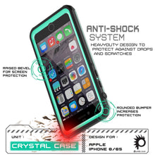 Charger l'image dans la galerie, iPhone 6+/6S+ Plus Waterproof Case, PUNKcase CRYSTAL Teal W/ Attached Screen Protector | Warranty (Color in image: light green)