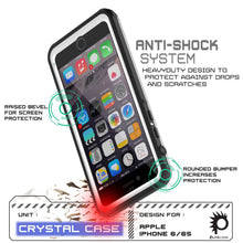 Charger l'image dans la galerie, iPhone 6+/6S+ Plus Waterproof Case, PUNKcase CRYSTAL White W/ Attached Screen Protector | Warranty (Color in image: light green)