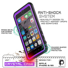 Charger l'image dans la galerie, iPhone 6+/6S+ Plus Waterproof Case, PUNKcase CRYSTAL Purple W/ Attached Screen Protector | Warranty (Color in image: pink)