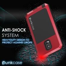 Charger l'image dans la galerie, Note 4 Case, Punkcase® METALLIC Series RED w/ TEMPERED GLASS | Aluminum Frame (Color in image: Black)