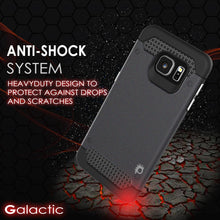 Charger l'image dans la galerie, Galaxy s6 EDGE Plus Case PunkCase Galactic Black Series Slim Armor Soft Cover w/ Screen Protector (Color in image: silver)