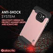 Load image into Gallery viewer, Galaxy s6 EDGE Case PunkCase Galactic Rose Gold Series Slim Armor Soft Cover w/ Screen Protector (Color in image: black)
