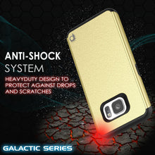 Load image into Gallery viewer, Galaxy s7 Case PunkCase Galactic Gold Series Slim Armor Soft Cover Case w/ Tempered Glass (Color in image: rose gold)