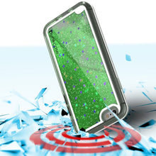 Load image into Gallery viewer, iPhone SE (4.7") Case, PunkCase LIQUID Green Series, Protective Dual Layer Floating Glitter Cover (Color in image: teal)