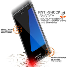 Charger l'image dans la galerie, S7 Edge Case Punkcase® LUCID 2.0 Crystal Black Series w/ PUNK SHIELD Screen Protector | Ultra Fit (Color in image: light blue)